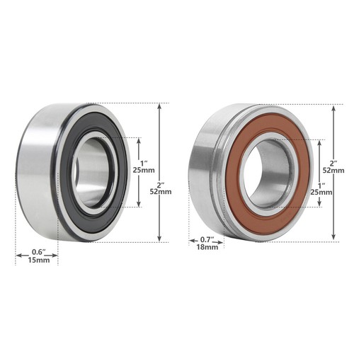 2 x Sealed Ball Bearing Fit For Harley Electra Street Road Glide King ABS wheels - Picture 2 of 7