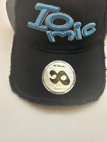 NUOVO IOMIC Golf Baseball Berretto Nero Cappello Regolabile Nuovo/Autentico - Foto 3 di 6