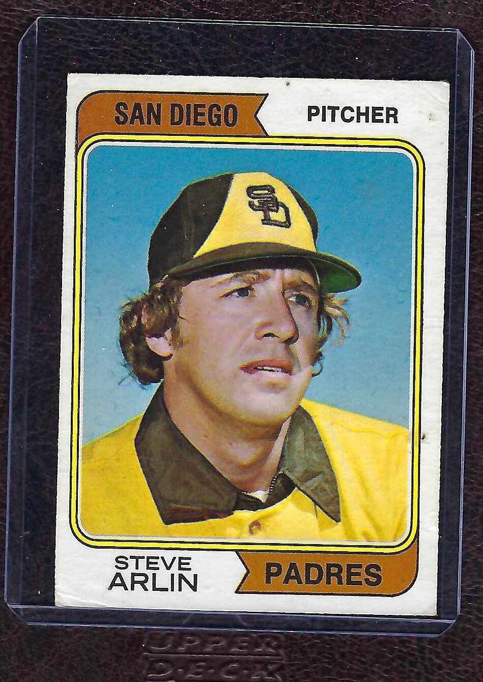 1974 O-Pee-Chee, OPC, #406 Steve Arlin, San Diego Padres, VG, Rare!
