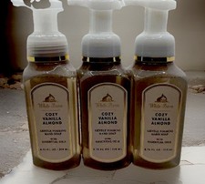 LOT OF 3 Bath  Body Works Cozy Vanilla Almond Foaming Hand Soap 8.75 Oz. FRESH 