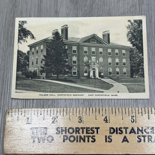 Vintage Palmer Hall Northfield Seminary Postcard 1931 Posted Albertype Co.