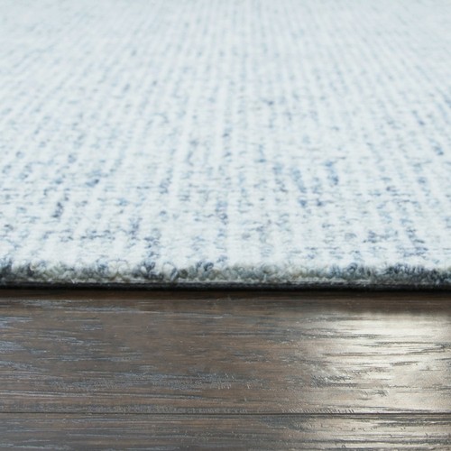 2x8 Rizzy Rugs Blue Solid Distressed Faded Runner BR359A - Aprx 2' 6" x 8' - Picture 2 of 4