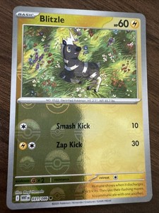Pokemon Blitzle 031/086 Sv: White Flare Pokeball Pattern Reverse Holo