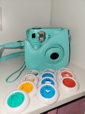 Fujifilm Instax Mini 7S Blue Instant Film Camera with Case and Lens Filters