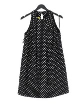 Mango A-Line Midi Dress XS in Black