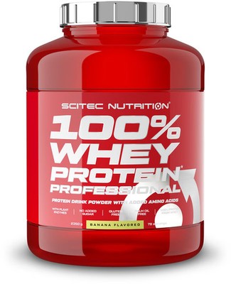 Scitec Nutrition 100% Whey Protein Professional, 2350 g Dose, Banane