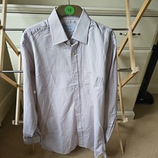 Charles Tyrwhitt Classic Fit Long Sleeve Check Blue Shirt. Sze 15.5 Clr 33" Slv