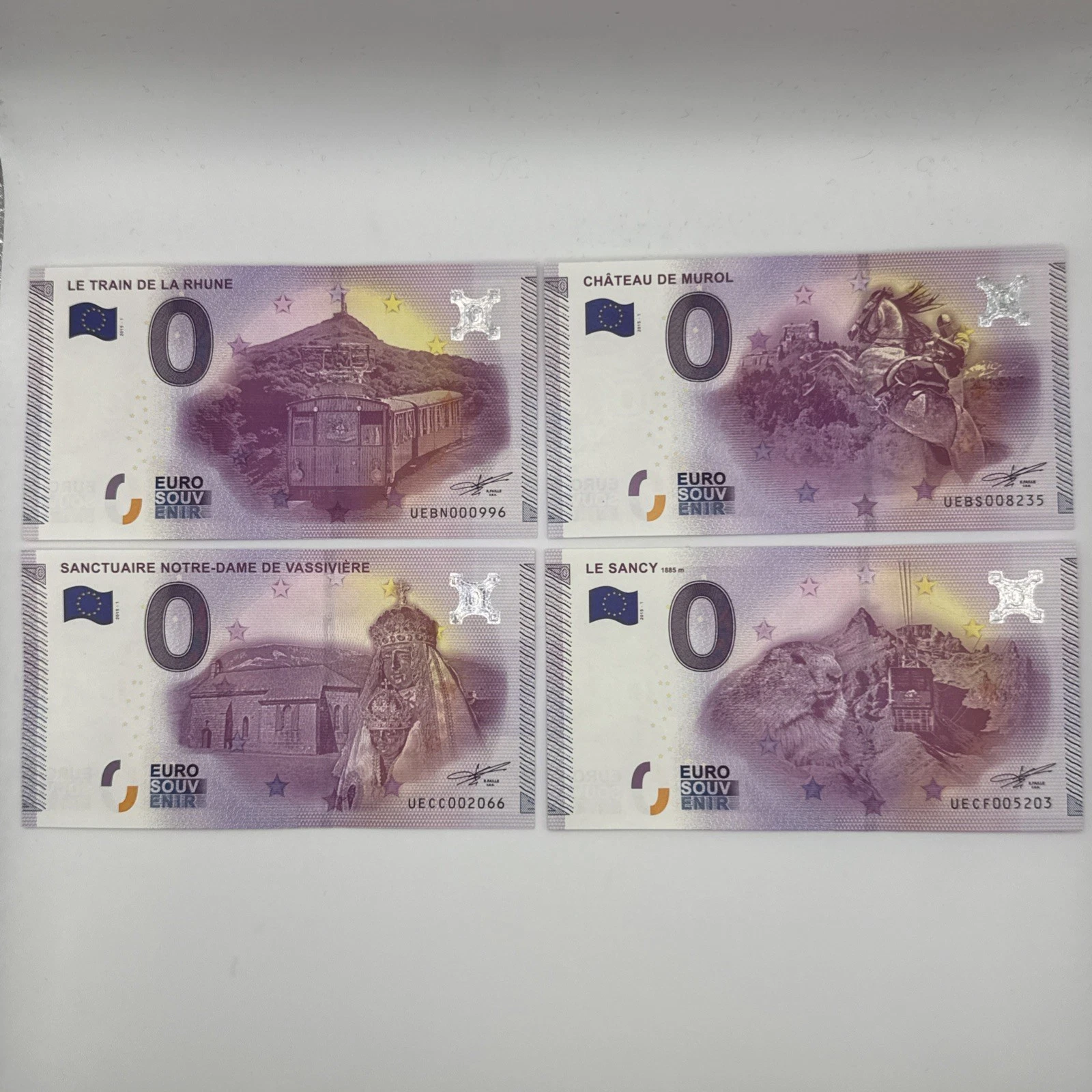 Billet  Zéro 0 € Euro Touristique / Souvenir  2015