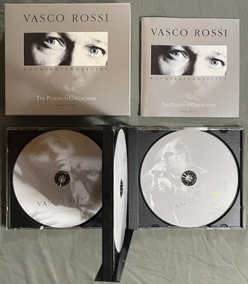 VASCO ROSSI THE PLATINUM COLLECTION Box Set 3 X CD EUROPE 2006 + INSERTO NM- NM-