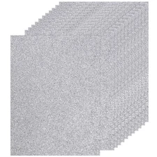 BOOKNOW 27 Sheets Silver Glitter Cardstock Paper, 8.5 x 11, 250GSM, Heavywei...