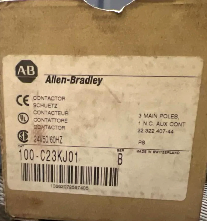 Allen Bradley 700-CF310KJO1 -SERB 1NC AUX CONT 22 322407-44  24V 50Hz CONTACTOR