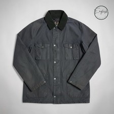 Barbour International Steve McQueen Lawtell Wax Jacket Men’s Large Navy