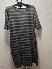 LuLaRoe Women's Size 3XL Dark Green Striped Short Sleeve Bodycon Dress Plus Size