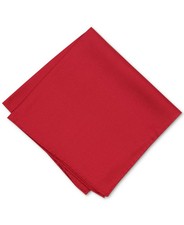 Alfani E4439 Men's Solid Pocket Square, Red