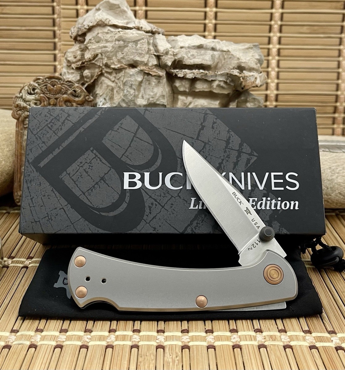 Buck 112 USA Ranger Slim Pro TRX Legacy Collection Titanium