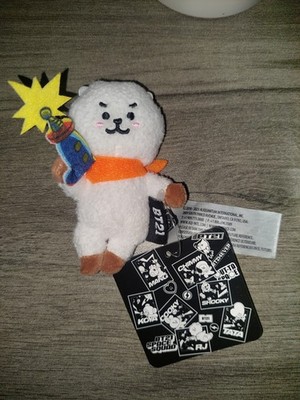 RJ BT21 Space Squad 4'' Mini Plushie Line Friends Round 1 Kpop Jin BTS