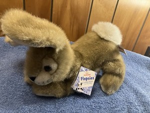 Aurora Flopsies Mini Hares Bunny Rabbit Floppy Bean Bag Bottom Tag