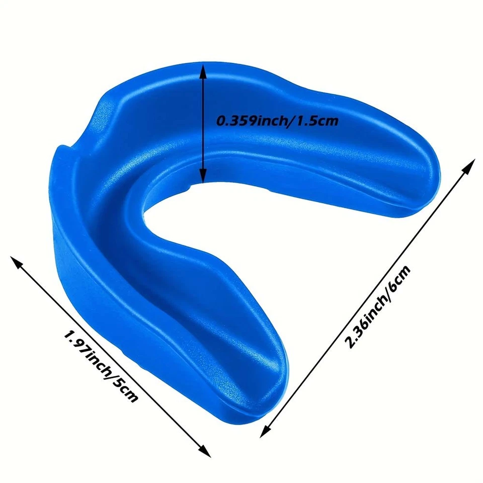 Protector bucal protector de goma de silicona de 10 piezas para prevención de lesiones deportivas Foto 3 de 4