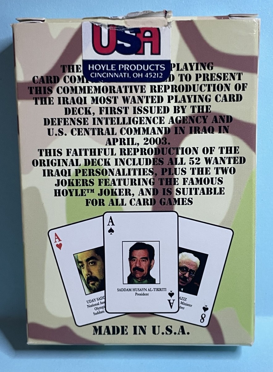 Iraqi Most Wanted Playing cards set | eBay