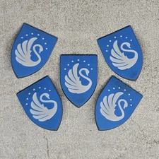 5-pack Custom Swan Shield Accessories for Minifigure c3SW4