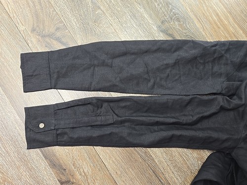 NEW - Ann Taylor Black Linen Blend Casual Button Up Shirt Long Sleeve Women's XS - Picture 7 of 8