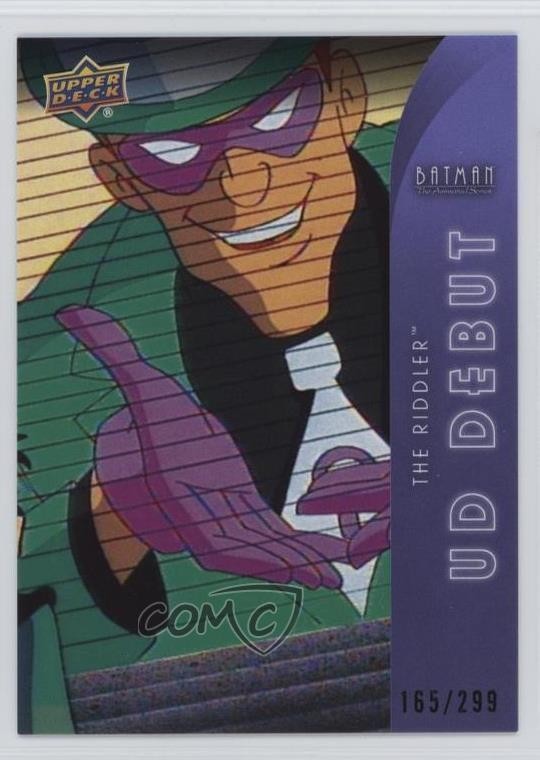 2026 Upper Deck Batman Animated Series UD Debut Purple 165/299 The Riddler 1f32