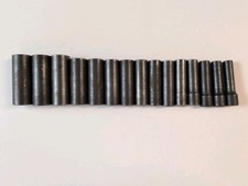 Snap On 15pcs 12 Metric 6 Pt Deep Impact Socket Set Simm100-simm240 10-24 Mm