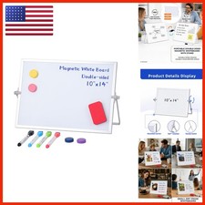 MXG Magnetic Dry Erase Board 10x14 Whiteboard Stand for Desk