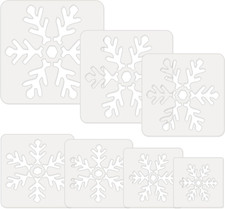 14 Pieces Large Stencil for Painting on Wood Plastic 5 Point Template Paint Sten