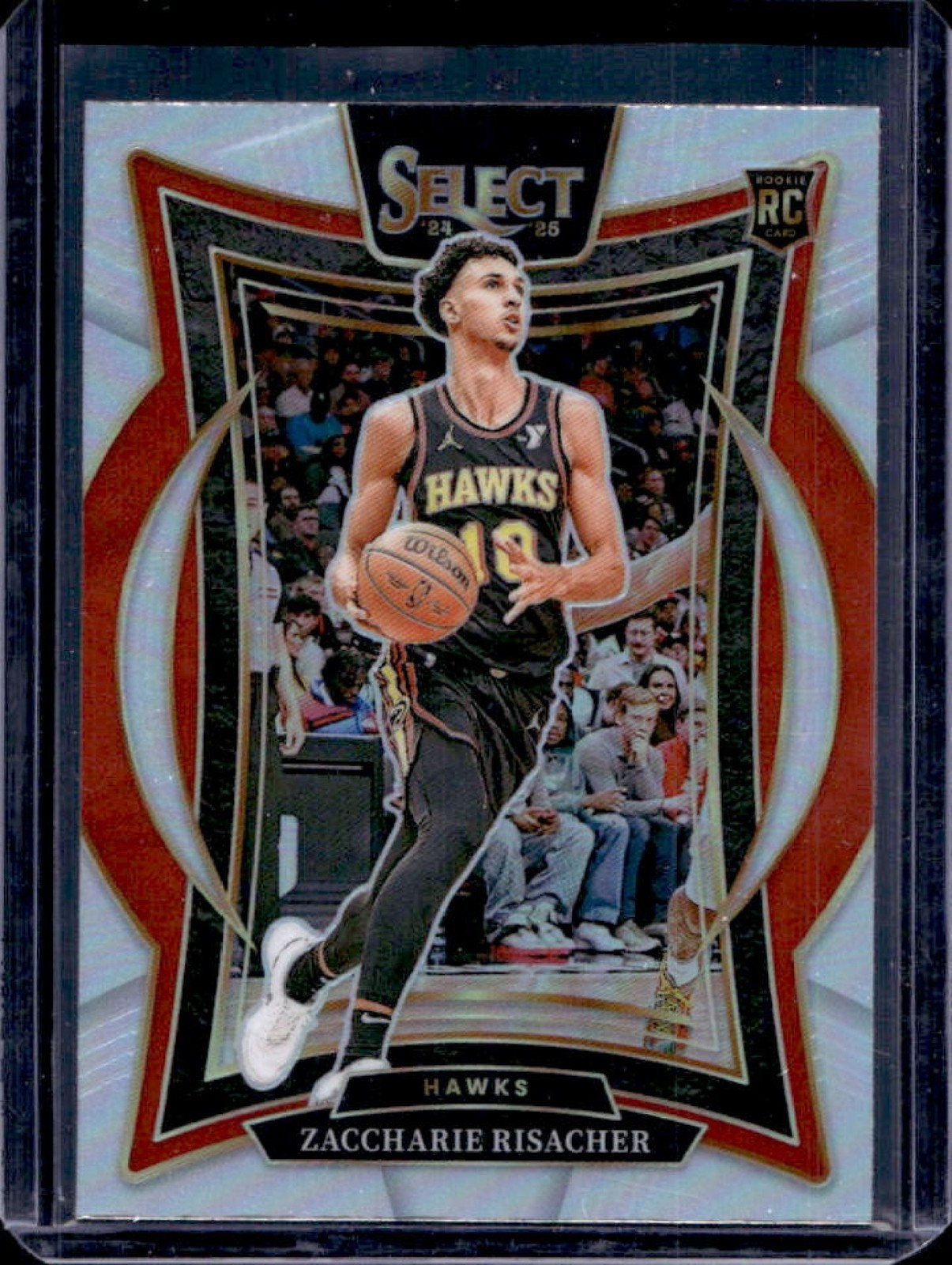 2024-25 Select Zaccharie Risacher Concourse RC Silver Prizm #86 Hawks