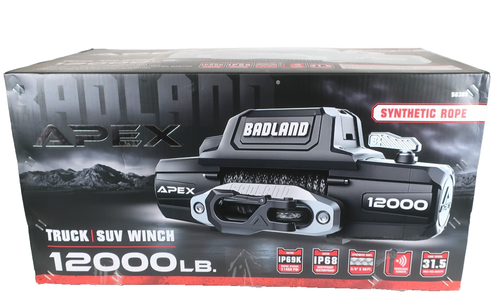 Badland APEX 12000 lb Winch Synthetic Rope Wireless Remote NEW - Picture 2 of 11