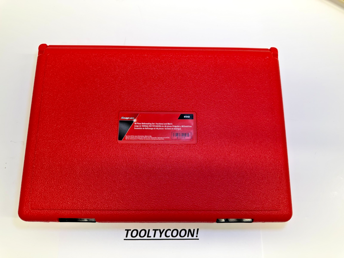 Snap-on 48 PC Rethreading Set Franctional and Metric RTD48 for