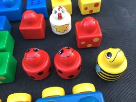 Lego Duplo Vintage Lot Of 16 Pieces Chicken - Lady Bug Baby Lego