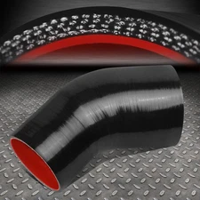 3-3.5"3-PLY 45 DEGREE ELBOW TURBO/INTERCOOLER/INTAKE SILICONE REDUCER HOSE BLACK