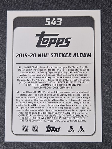 19-20 Topps Devon Toews Rookie 🚨🚨🚨 New York Islanders - Picture 2 of 2