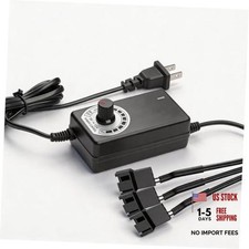 100-240vAC to DC 3-12V 2A Adjustable Power Supply, 12V 2/3/ 4 Pin Fan  Pump