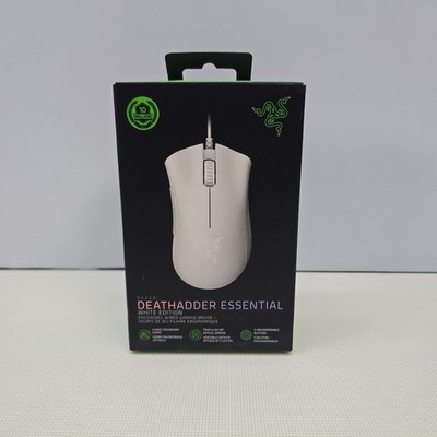 Razer DeathAdder Essential Gaming Mouse, 6400 DPI, 5 Programmable Buttons White