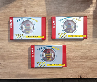 BASF 353 FE I-Live 90 NEU & eingeschweißt Audiokassette 