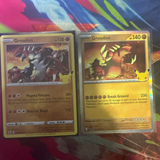 Pokemon TCG Celebrations Groudon Lot of 2 (17/17, 2/25) Holo English