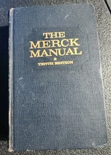 MERCK MANUAL OF DIAGNOSIS AND THERAPY 10th EDITION 1961 VINTAGE Leather