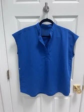 Figs Rafaela Scrub Top Women's XS - Royal Blue