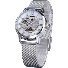 Damen-Armbanduhr luxuriös automatisch mecha...