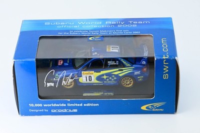 ixo Subaru Impreza WRC T. Mäkkinen winner Rallye Montecarlo 2002 1:43 dealer box