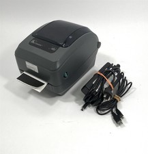 Zebra GX420T USB Thermal Label Printer GX42-100410-000 Feed Button Torn