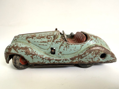 Frühes Oldtimer Uhrwerk German Schuco Examico 4001 Aufziehwagen - Restauration 