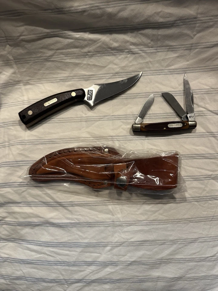 Schrade NY USA Old Timer Gift Set 152 OT/340T  With Sheath - Image 4 of 4
