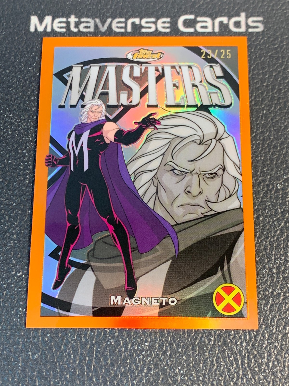2025 Topps Finest Marvel X-Men '97 Magneto Uncommon Orange 23/25 #64