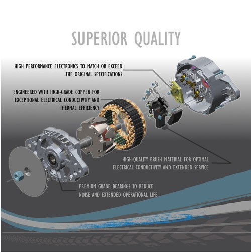 New Alternator For Subaru Legacy H4 2.2L 1995-99 LR185-701 LR185-701H LR185-702 - Picture 5 of 14