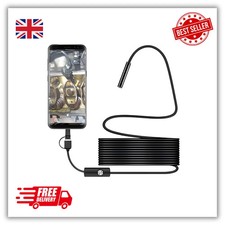 2M Endoscope Camera 3 in 1 USB C Micro USB Borescope LED Android OTG