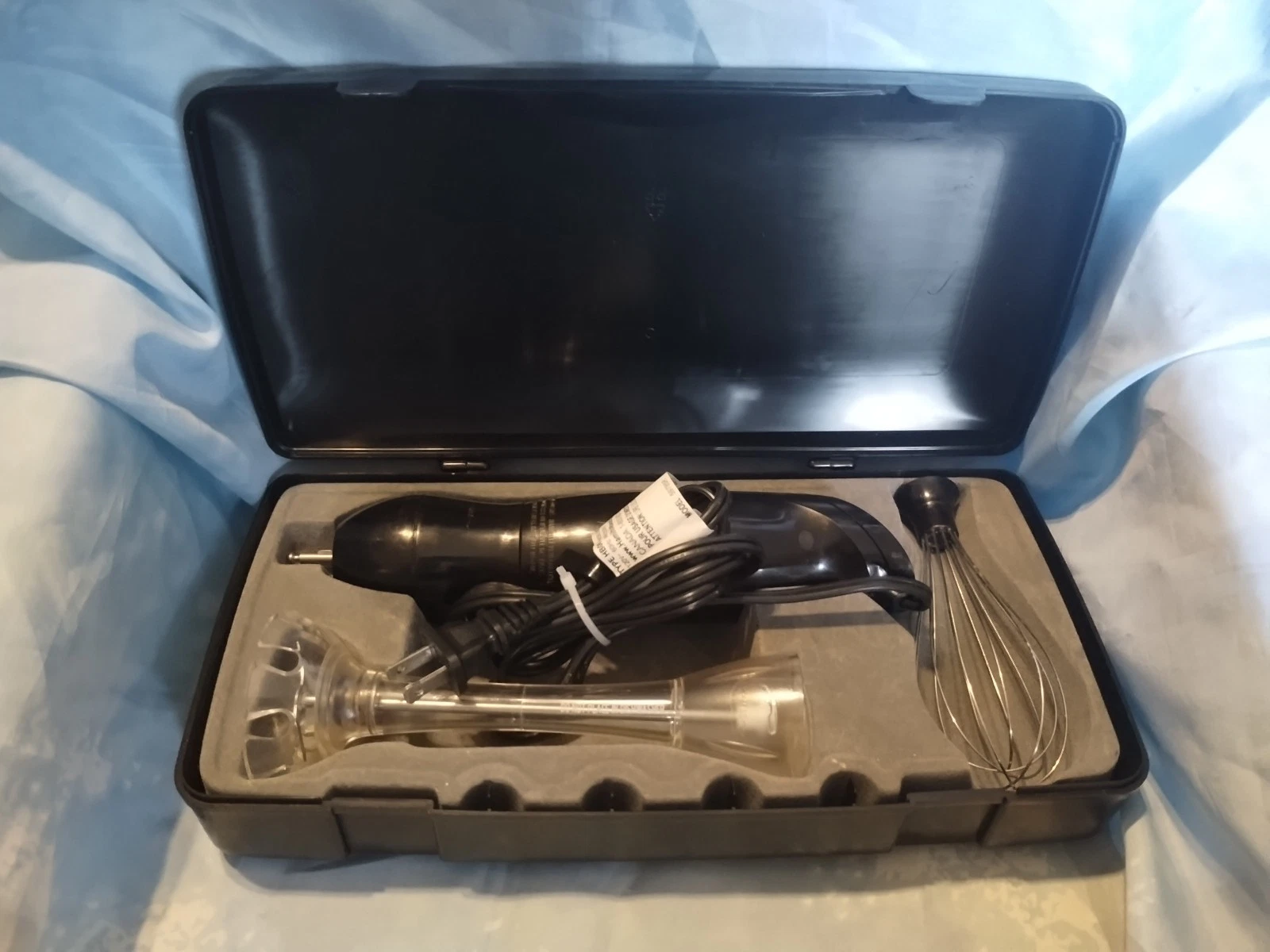 Black HAMILTON BEACH 2 Speed Hand Held Immersion Blender Mixer & Wisk With Case
Opens in a new windo